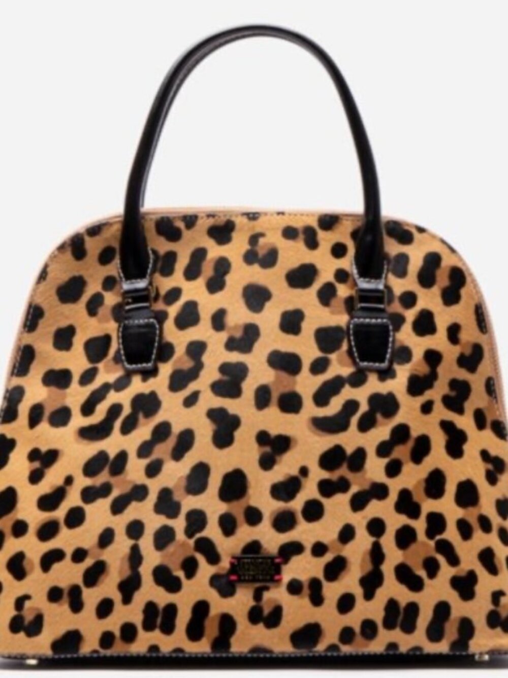Frances Valentine Rachel Leopard Haircalf Satchel L/N Pure Luxury